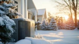 Heat pump blows cool air